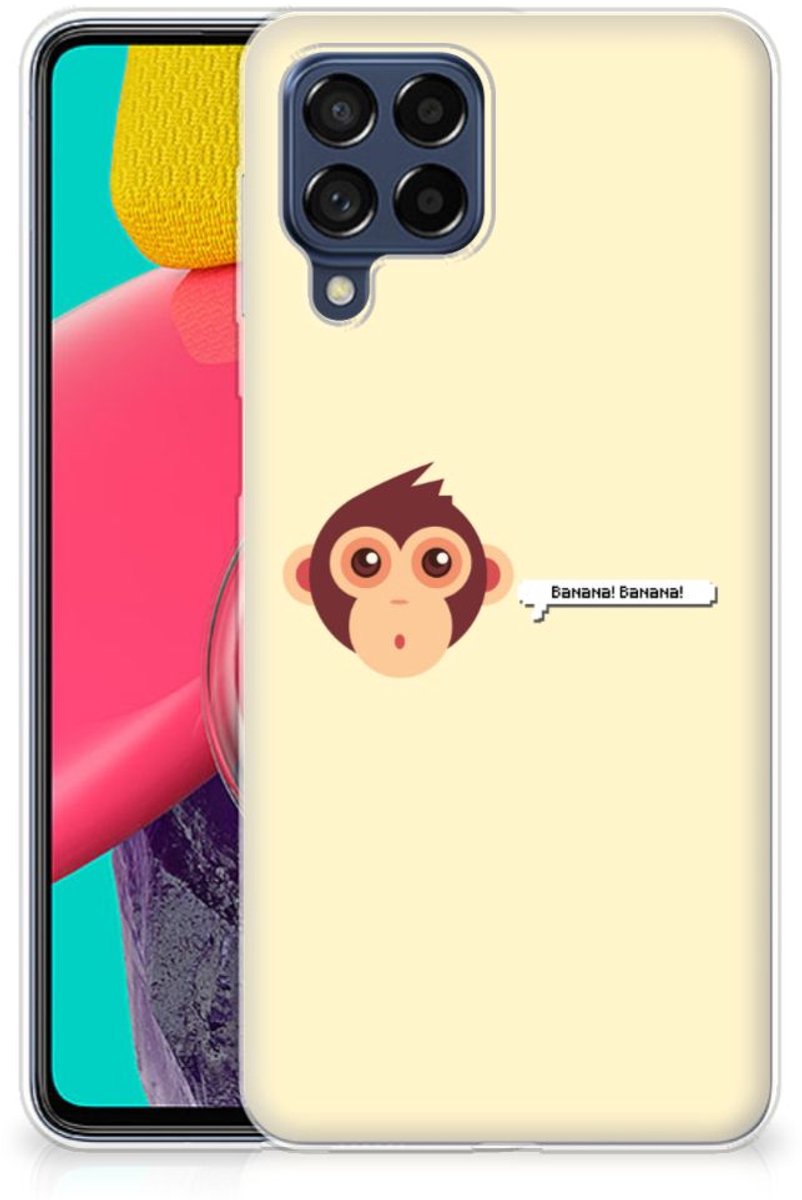Samsung Galaxy M53 Telefoonhoesje met Naam Monkey