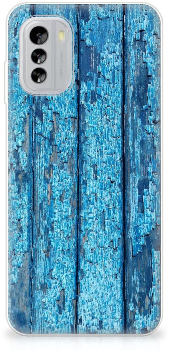 Nokia G60 Bumper Hoesje Wood Blue