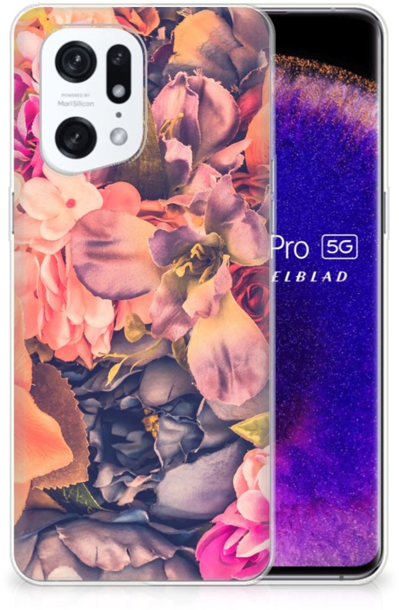 OPPO Find X5 Pro TPU Case Bosje Bloemen