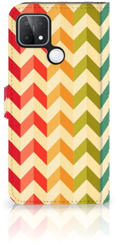 Belle coque de téléphone OPPO A15 Coque pour smartphone Zigzag Color