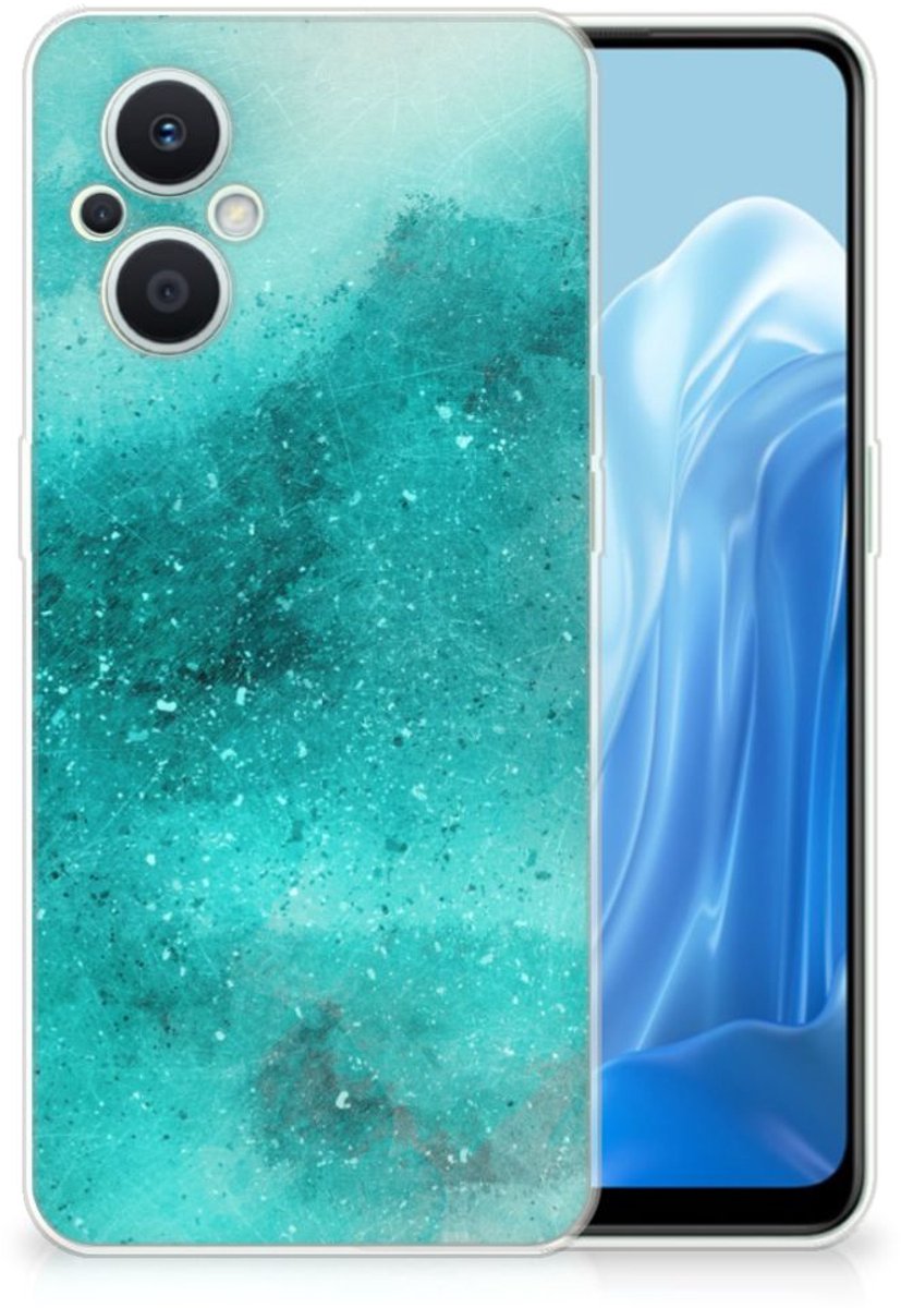 Hoesje maken OPPO Reno8 Lite Painting Blue