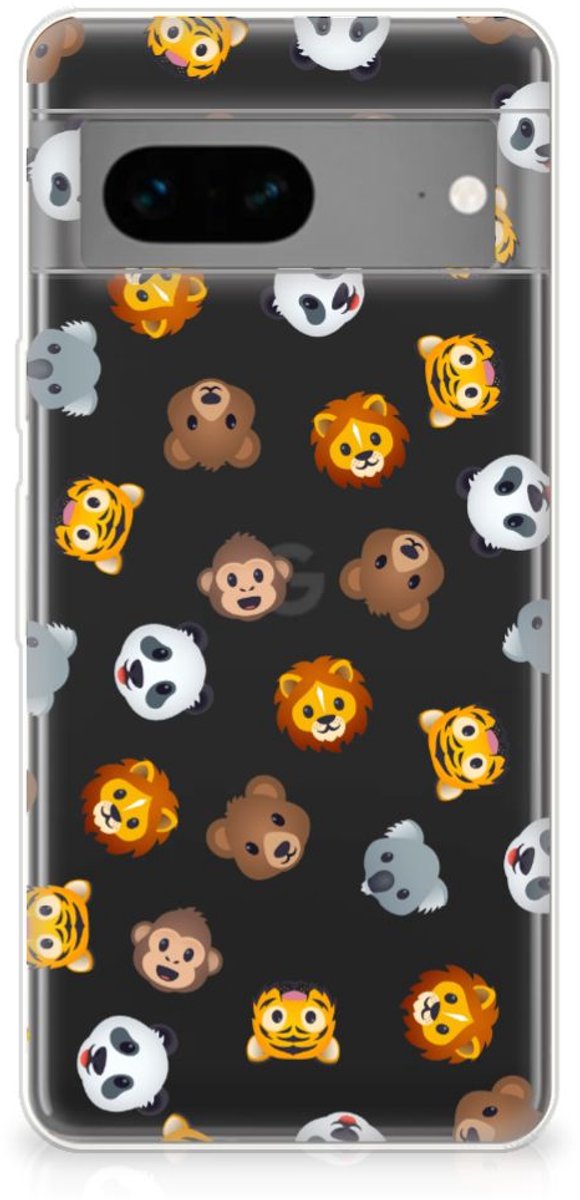 TPU bumper voor Google Pixel 7 Dieren Emojis