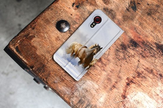Portefeuille Etui Portefeuille Samsung Galaxy Xcover 5 Smart Cover Case Paarden