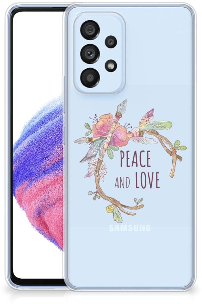 Samsung Galaxy A53 5G Telefoonhoesje met Naam Boho Text