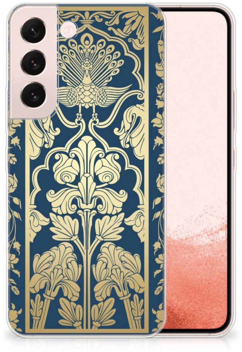 Samsung Galaxy S22 TPU Case Beige Flowers