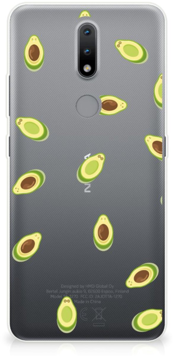 TPU Hoesje voor Nokia 2.4 Siliconen Case Avocado