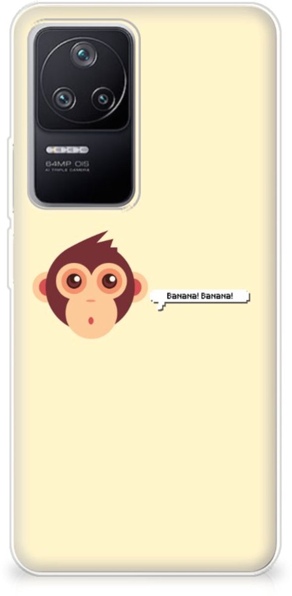 Xiaomi Poco F4 Telefoonhoesje met Naam Monkey