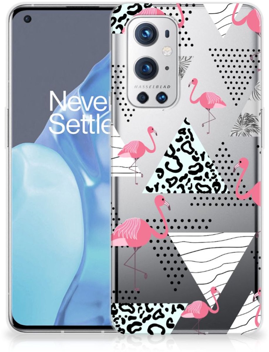 OnePlus 9 Pro TPU Hoesje Flamingo Triangle