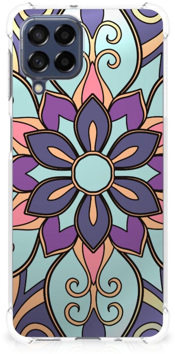 Samsung Galaxy M53 Case Purple Flower
