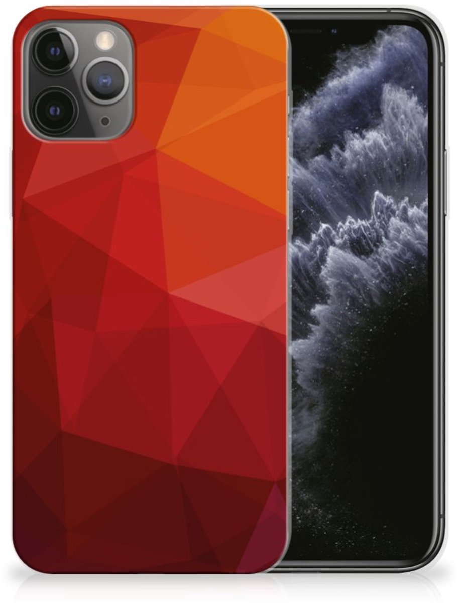 TPU Hoesje voor Apple iPhone 11 Pro Polygon Red