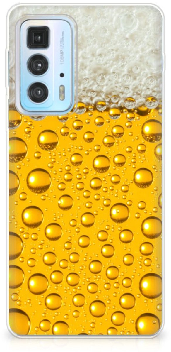 Motorola Edge 20 Pro Siliconen Case Bier