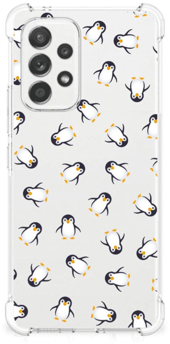 Doorzichtige Silicone Hoesje voor Samsung Galaxy A53 5G Pinguïn