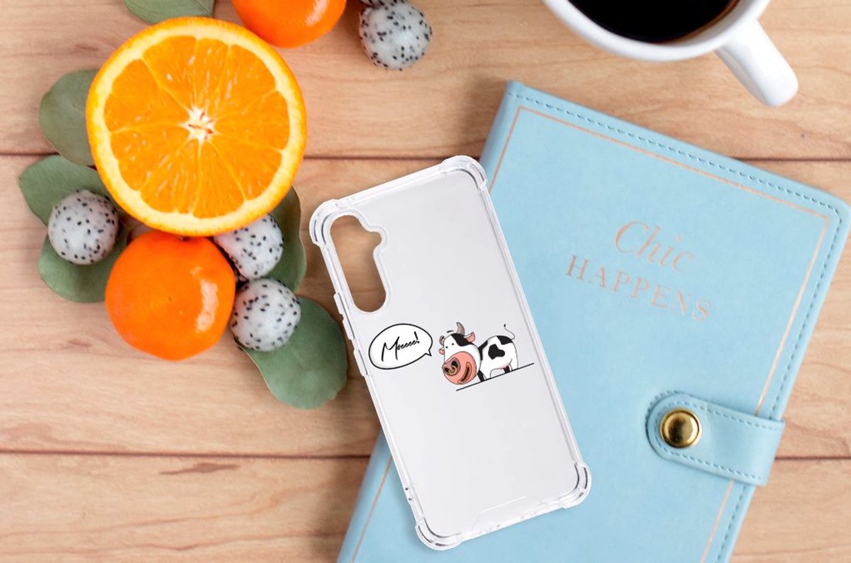 Samsung Galaxy A34 Stevig Bumper Hoesje Cheeky Cow