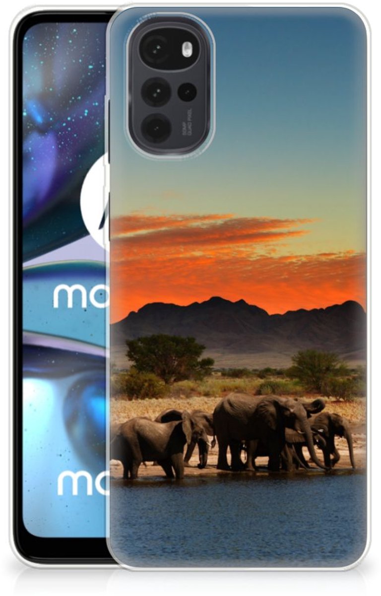 Motorola Moto G22 TPU Hoesje Olifanten