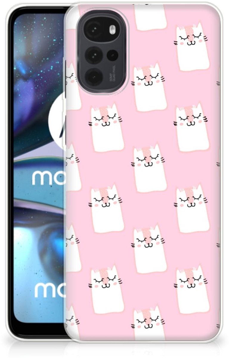 Motorola Moto G22 TPU Hoesje Sleeping Cats