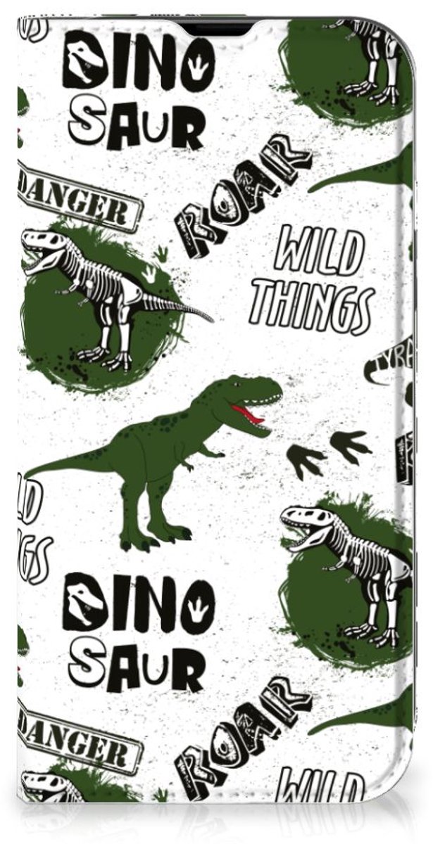 Book Case voor Hoesje maken voor iPhone 14 Dinosaurus