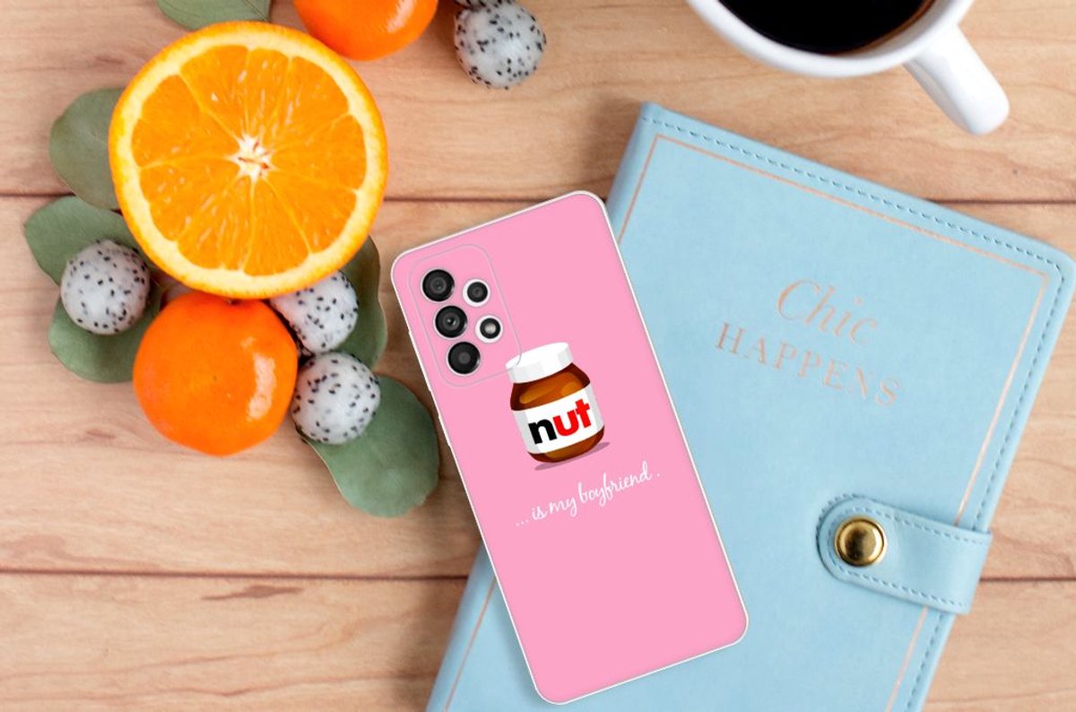 Back Cover voor Samsung Galaxy A73 5G Siliconen Case Nut Boyfriend