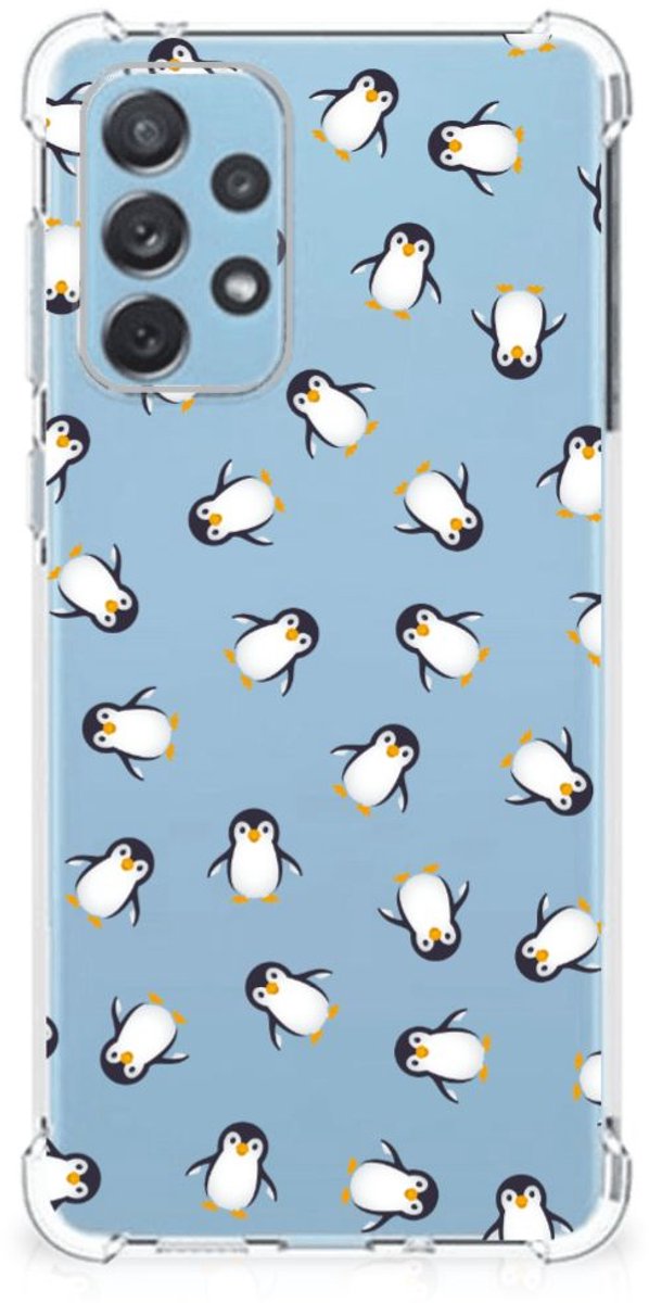 Doorzichtige Silicone Hoesje voor Samsung Galaxy A73 Pinguïn