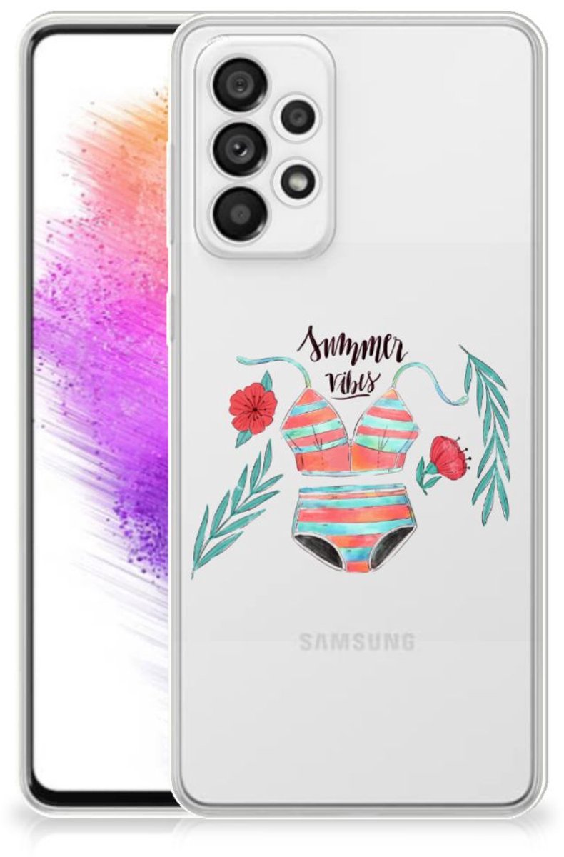 Samsung Galaxy A73 5G Telefoonhoesje met Naam Boho Summer