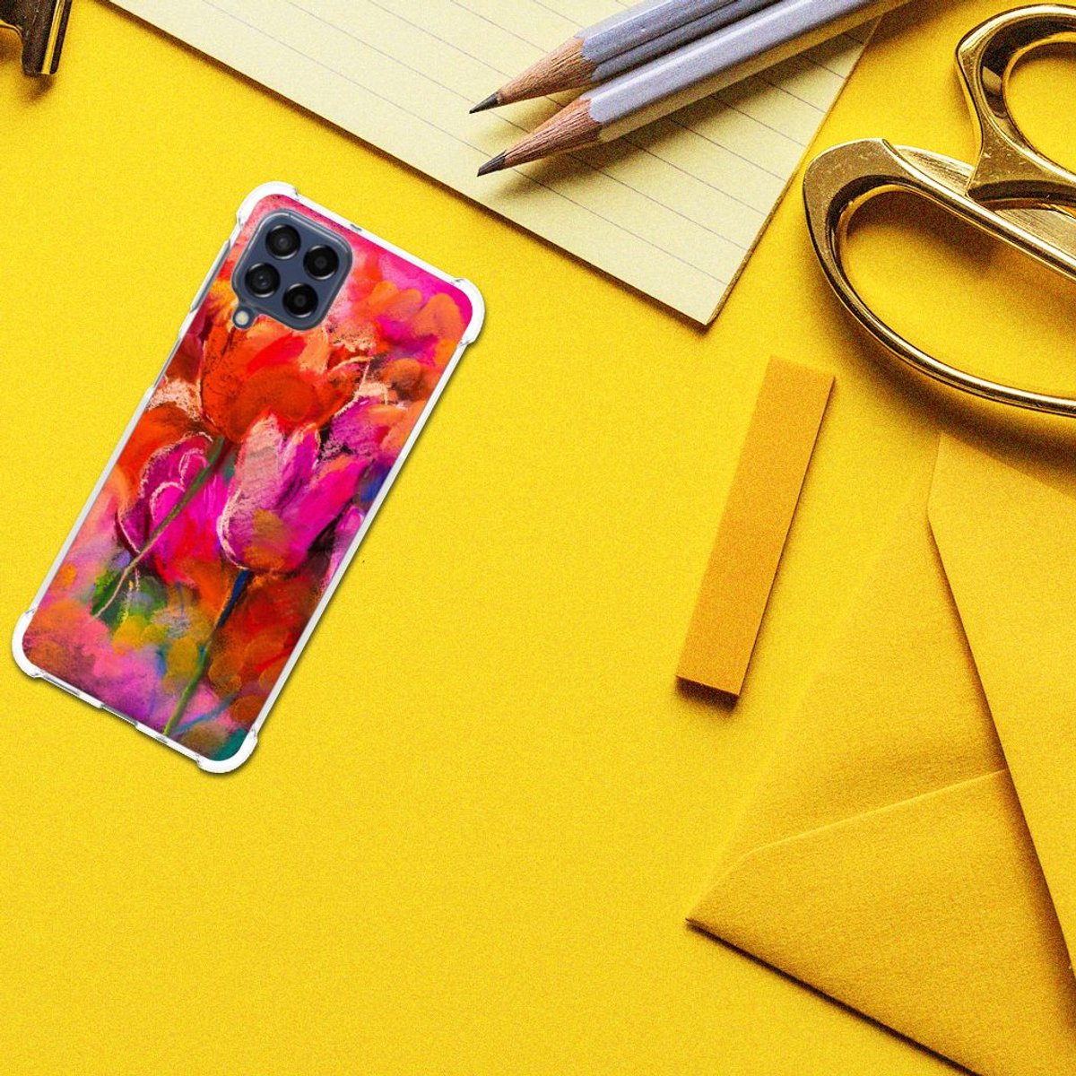 Back Cover voor Back Cover Samsung Galaxy M53 Tulips