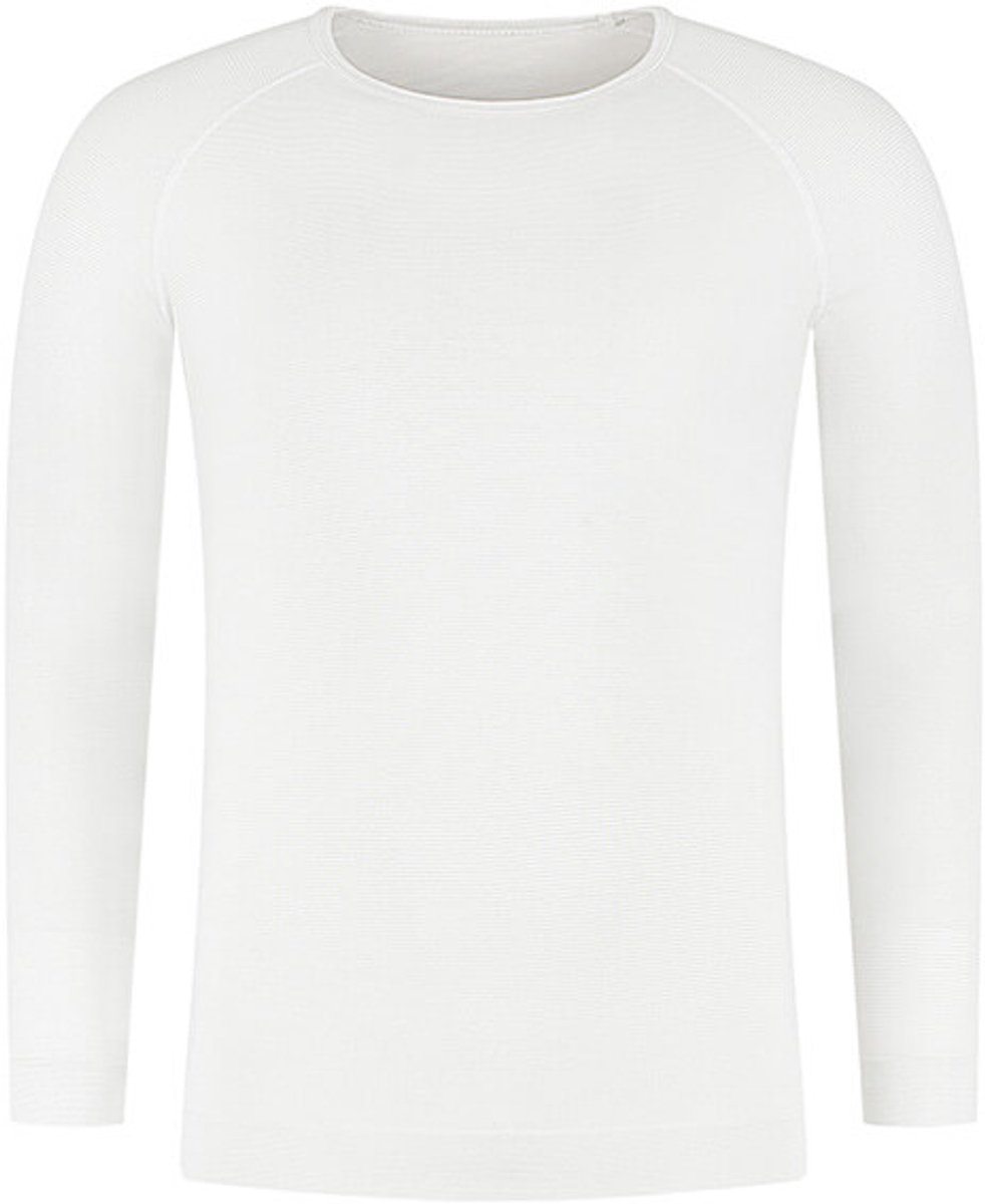 Skafit thermo shirt met zilvergaren maat XXL – wit – reflecteert lichaamswarmte – verbetert de doorbloeding – antibacterieel – extra lengte – platte naden