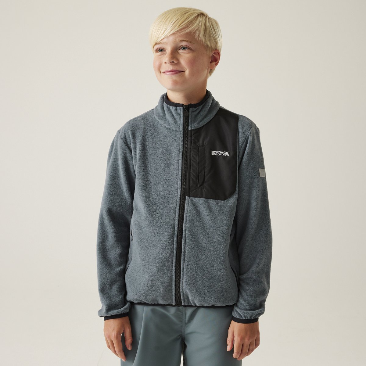 Fleece Kinderen Hiking Frankie F/z Blauw