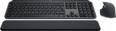 Logitech MX Keys S Combo - Draadloos Toetsenbord en Muis met Polssteun - Qwerty US international - Graphite