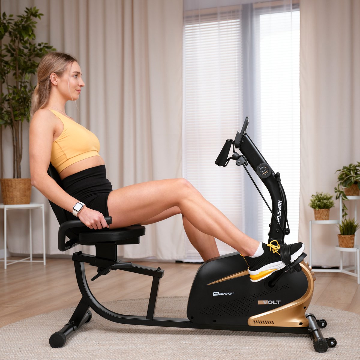 Hop-Sport Magnetische Ligfiets HS-045 Volt - Ergonomische - afbeelding 3