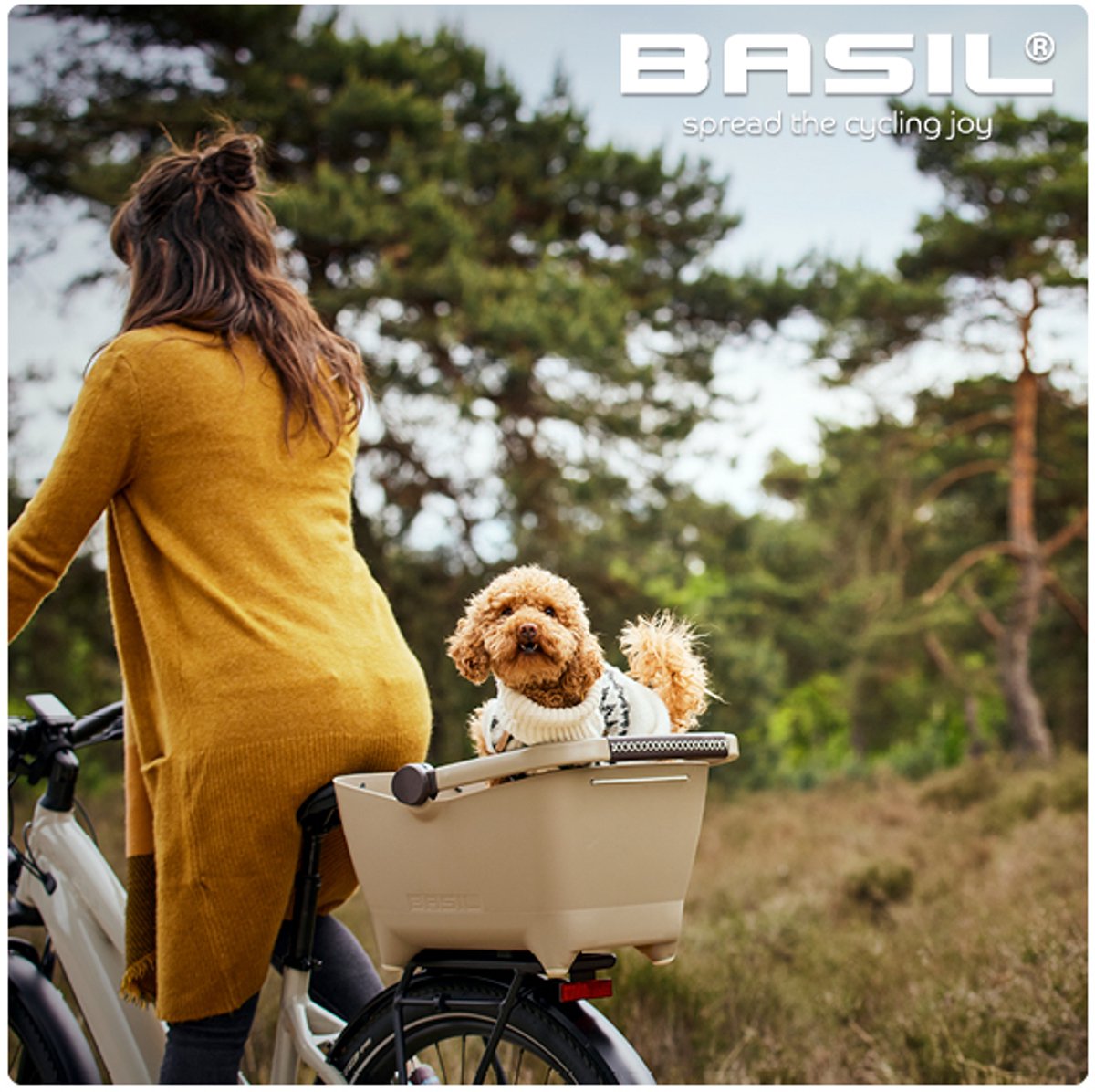 Basil Buddy MIK Panier de vélo pour chien
