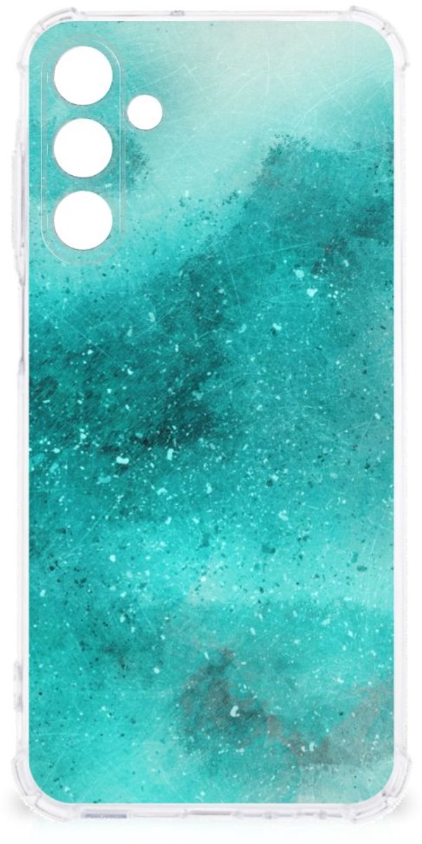 Back Cover voor Back Cover Samsung Galaxy A15 Painting Blue