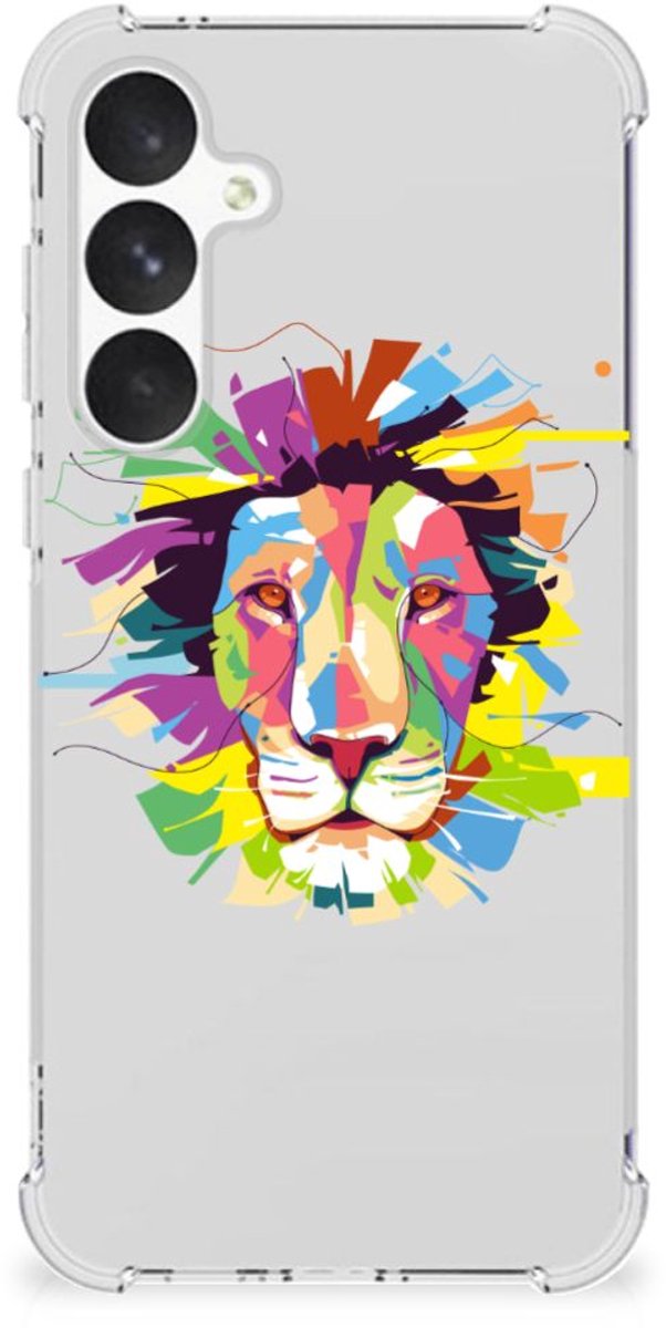 Samsung Galaxy A55 Stevig Bumper Hoesje Lion Color