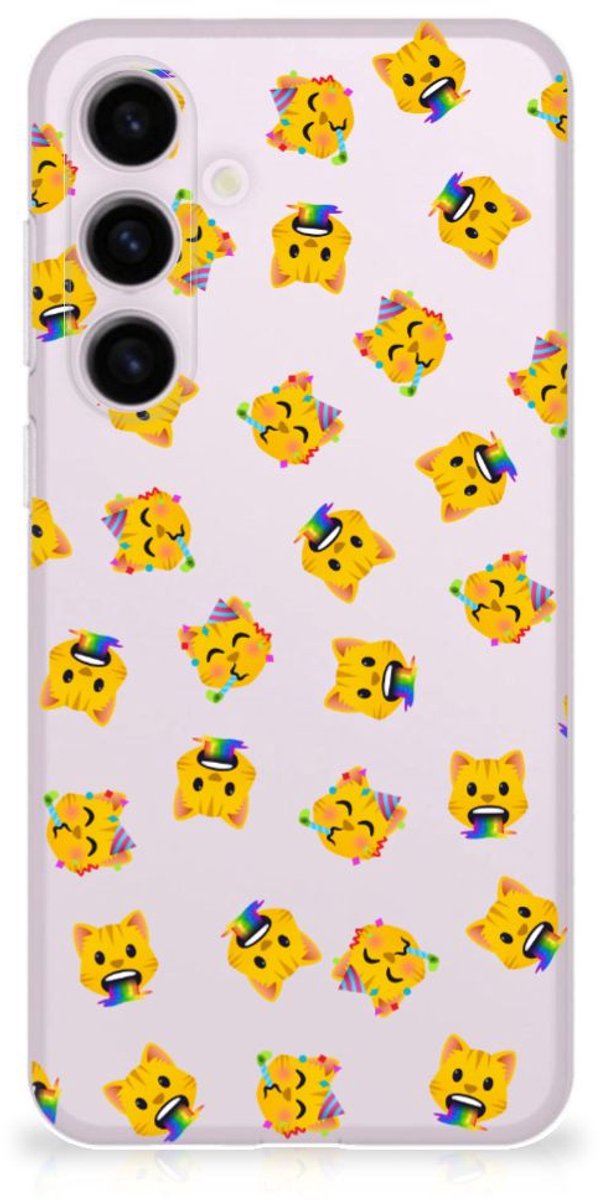 TPU bumper voor Samsung Galaxy S24 Plus Katten Emojis