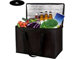 Nivard Koeltas - Koelbox - Koelelementen - Coolbox - Auto - Lunchtas - Strand - Zwart XL