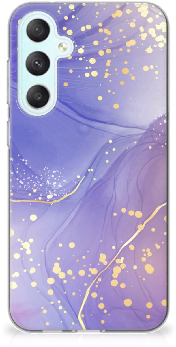Hoesje maken voor Samsung Galaxy S23 FE Watercolor Paars
