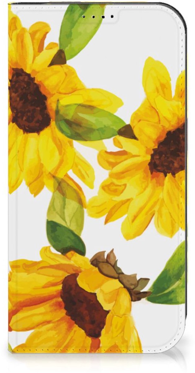 Smart Cover voor iPhone 15 Pro Max Zonnebloemen