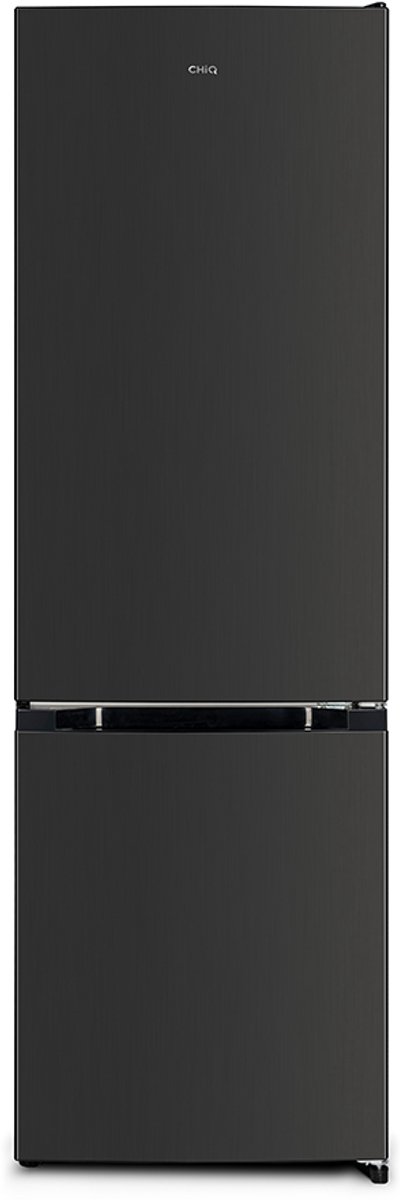 Bol.com CHiQ FBM260L - Koel-vriescombinatie - 262 Liter - 39 dB - Donker RVS - Low Frost - 12 jaar garantie op compressor aanbieding