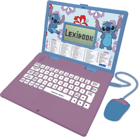 Stitch Tweetalige Educatieve Laptop met 124 activiteiten (EN/CZ)