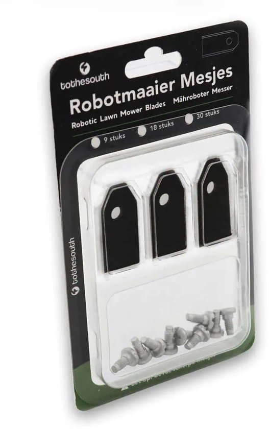 To the South® Robotmaaier Mesjes Black Coated (Limited Edition) geschikt voor Ferrex R800 Easy - 3 stuks