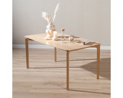 Bronx71® Scandinavische eettafel Cala naturel eiken 160 x 90 cm