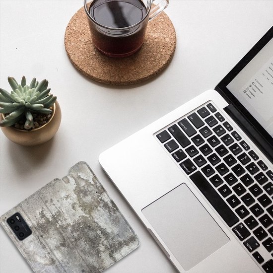 Étui pour téléphone OPPO A16 | A16 | A54s Flipcover Béton