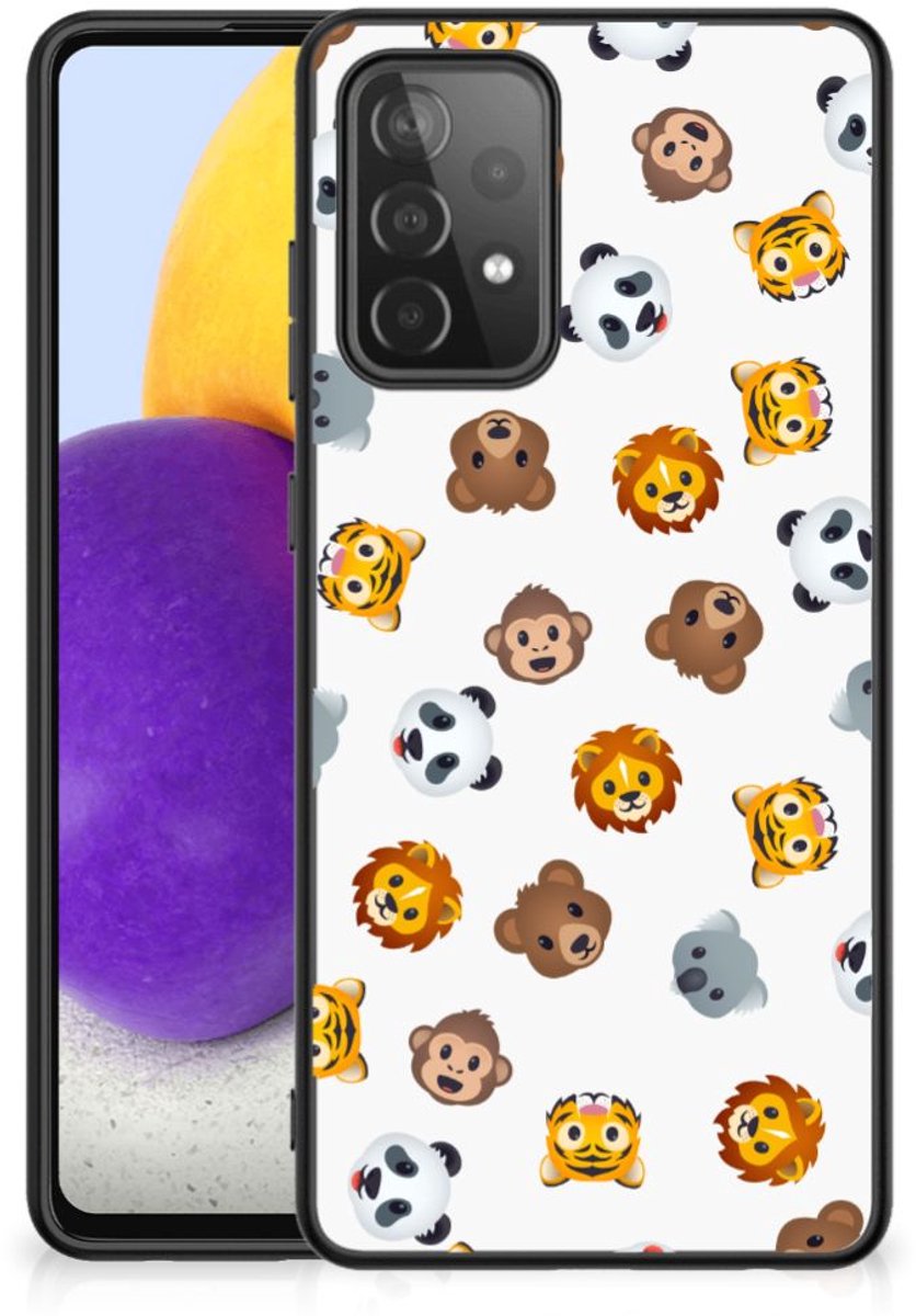 Back Case voor Samsung Galaxy A72 (5G/4G) Dieren Emojis
