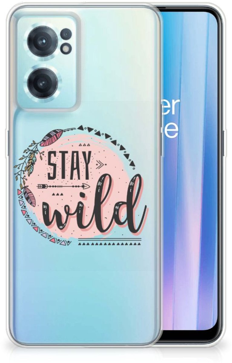 OnePlus Nord CE 2 5G Telefoonhoesje met Naam Boho Stay Wild