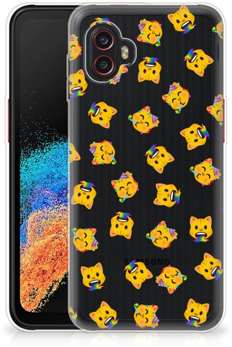 TPU bumper voor Samsung Galaxy Xcover 6 Pro Katten Emojis