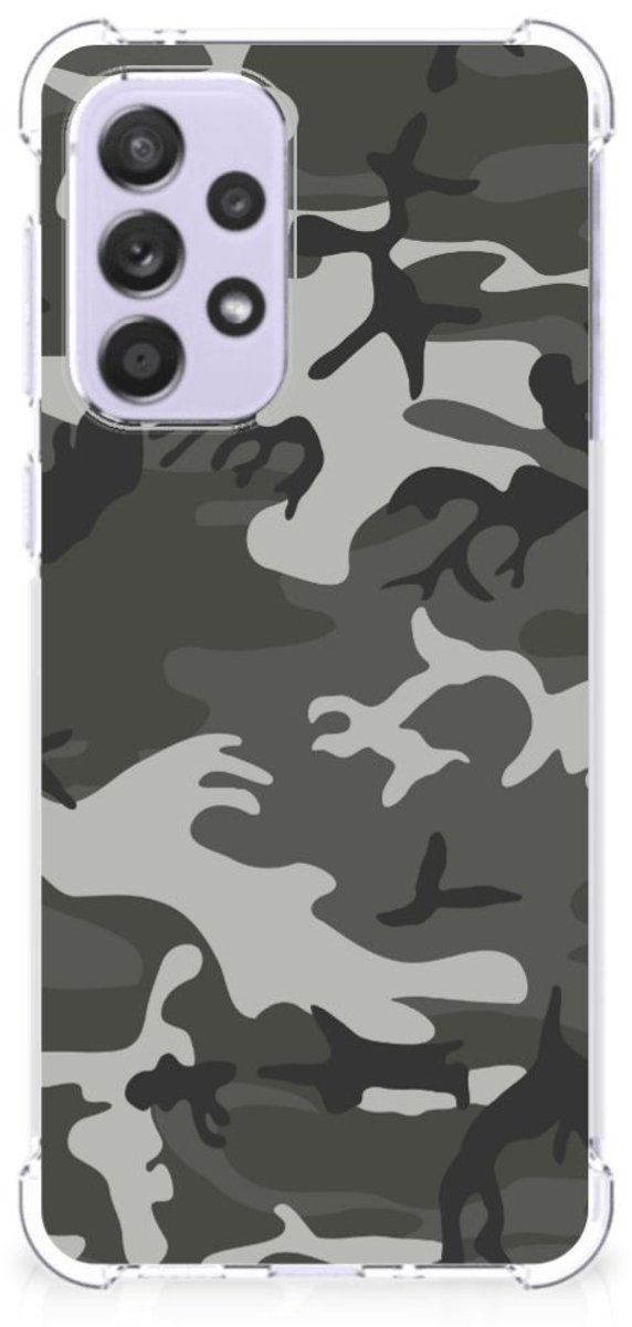Samsung Galaxy A33 Doorzichtige Silicone Hoesje Army Light