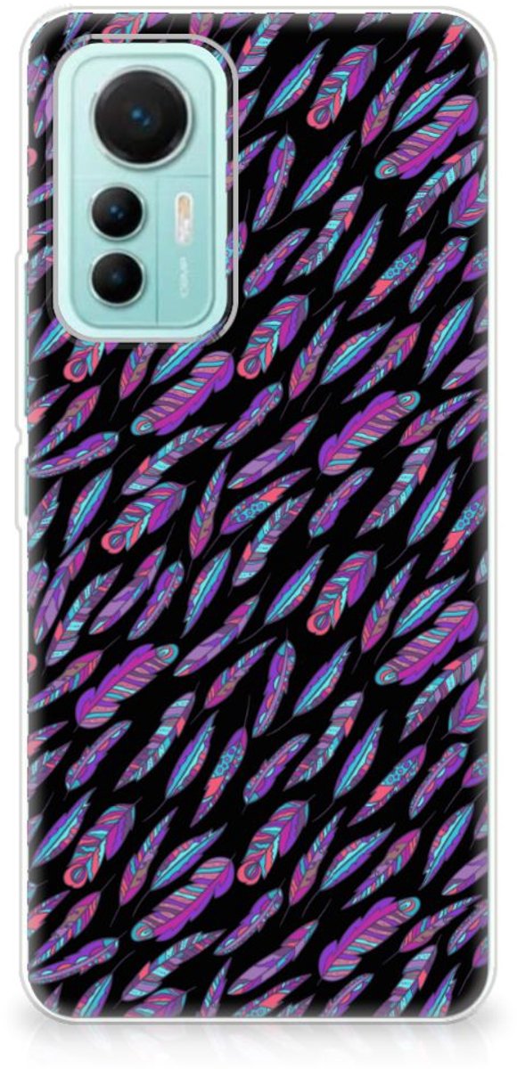 Xiaomi 12 Lite TPU bumper Feathers Color