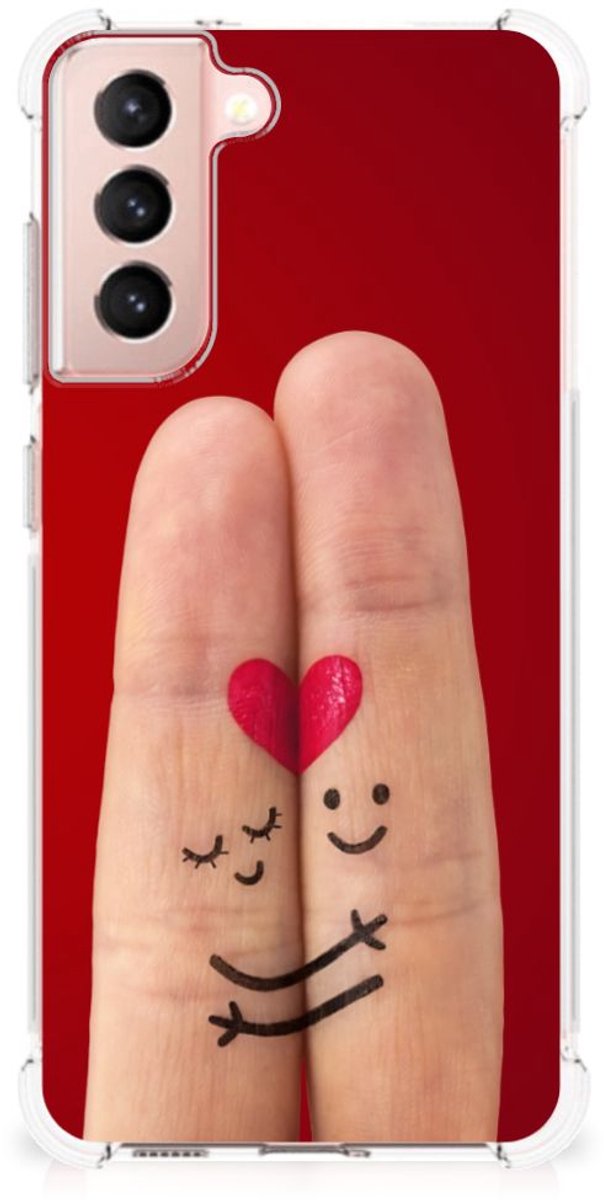 Samsung Galaxy S21 FE Anti Shock Bumper Case Liefde - Origineel Romantisch Cadeau