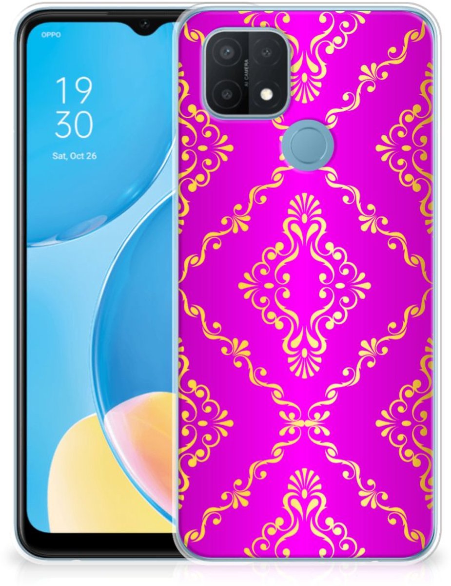 Siliconen Hoesje OPPO A15 Barok Roze