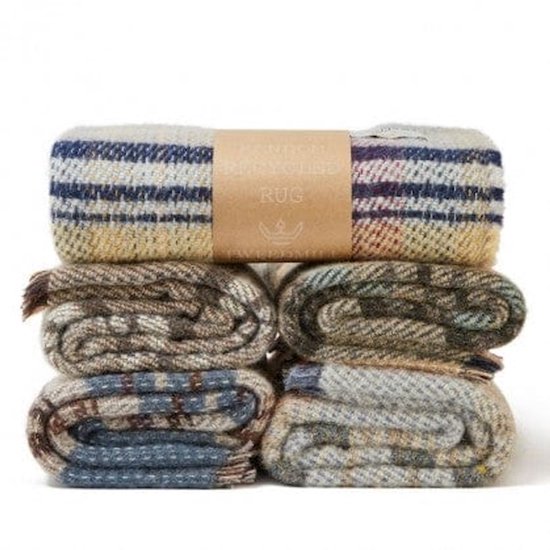 Plaid Op goed geluk Random - Gerecycled Wol - 120x150cm - Tweedmill UK