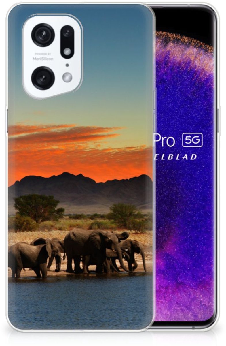 OPPO Find X5 Pro TPU Hoesje Olifanten