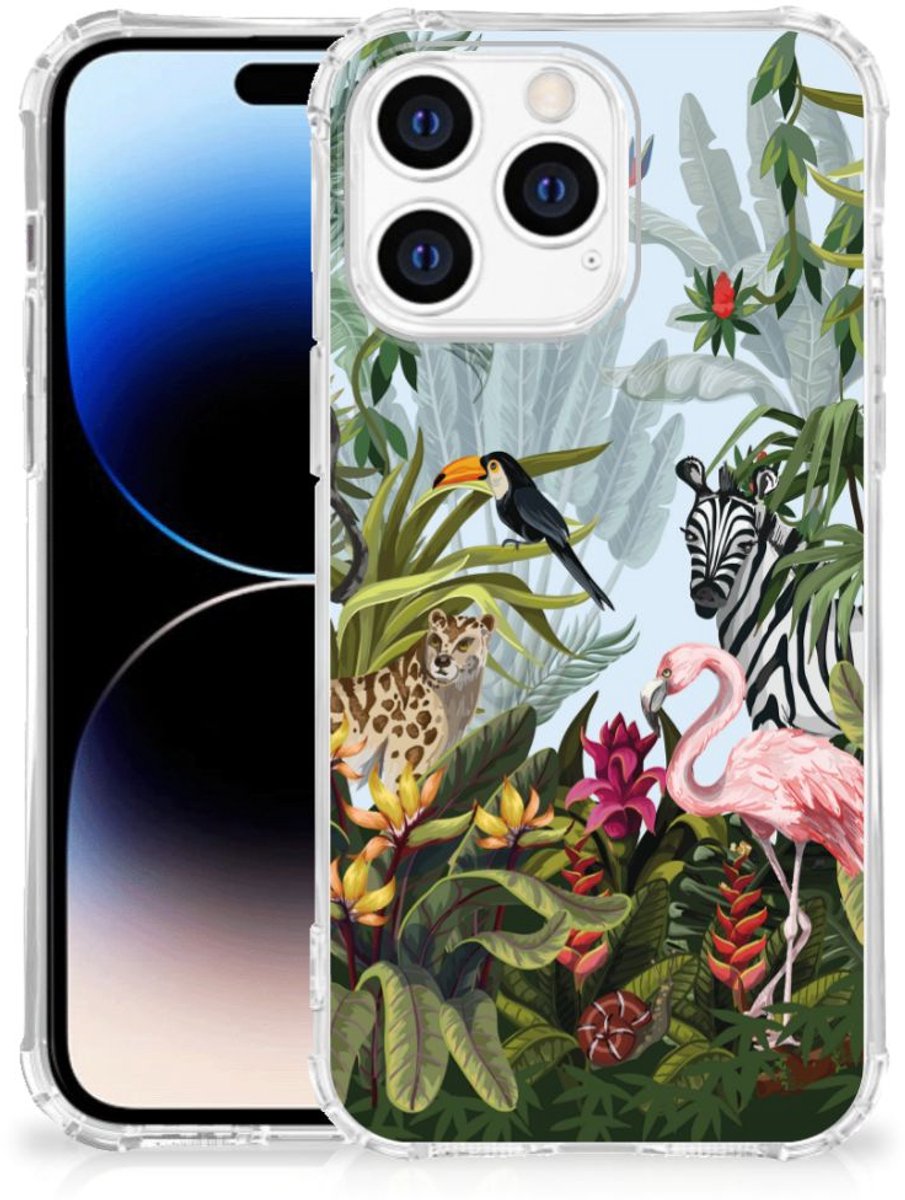 Case Anti-shock voor Apple iPhone 14 Pro Max Jungle